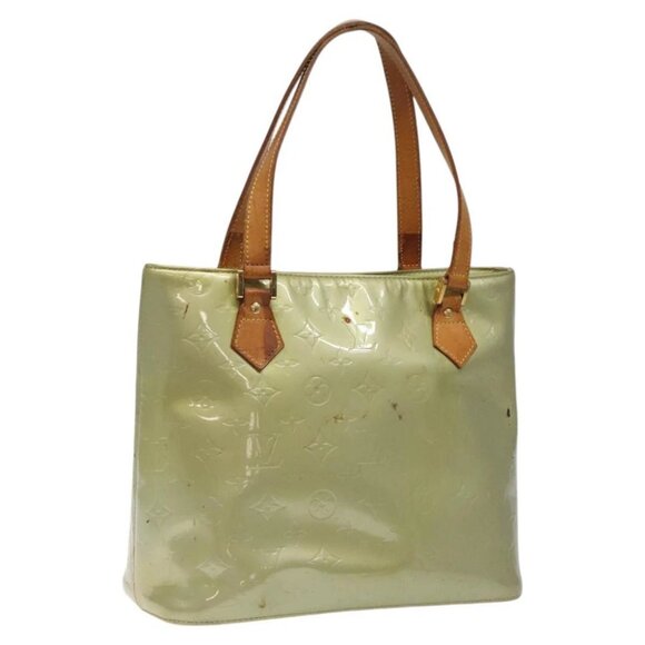 LOUIS VUITTON Monogram Vernis Houston Hand Bag Gris - Picture 1 of 15